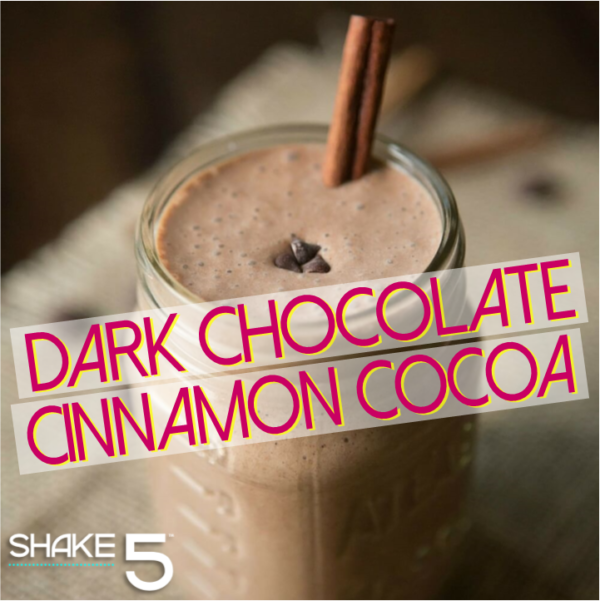 SHAKE 5 Premium Pure Whey Protein Shake Mix - Dark Chocolate Cinnamon Cocoa